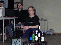 C64 remix guessing compo prizes. (Top-Secret and Wotnau in background)